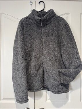 Cloudveil Men's Gray Sherpa Zip-Up Jacket